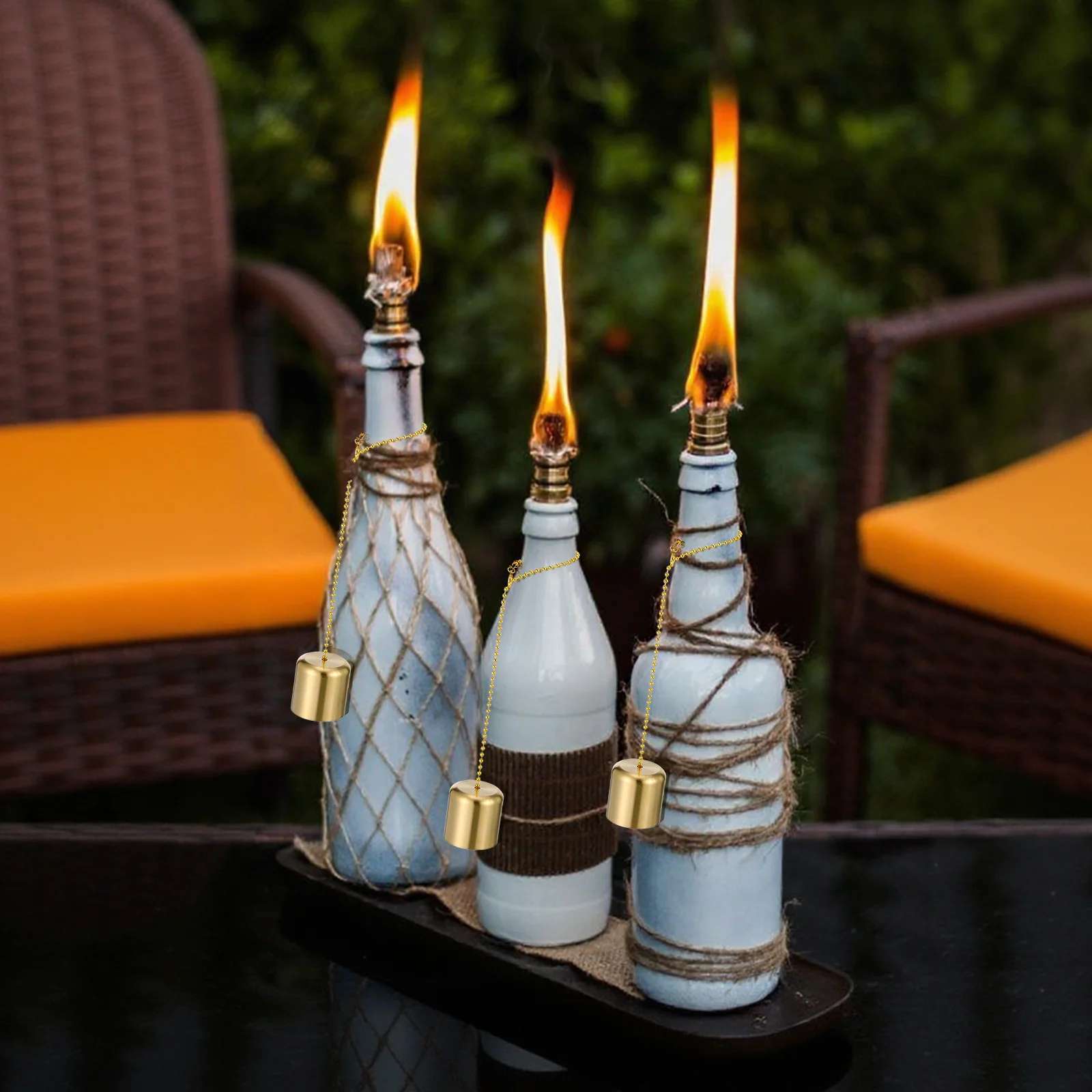 2Pcs Brass Snuffer Covers Metal Extinguisher Tool for Scented Tea Light Jar Aromatherapy Candles Flame