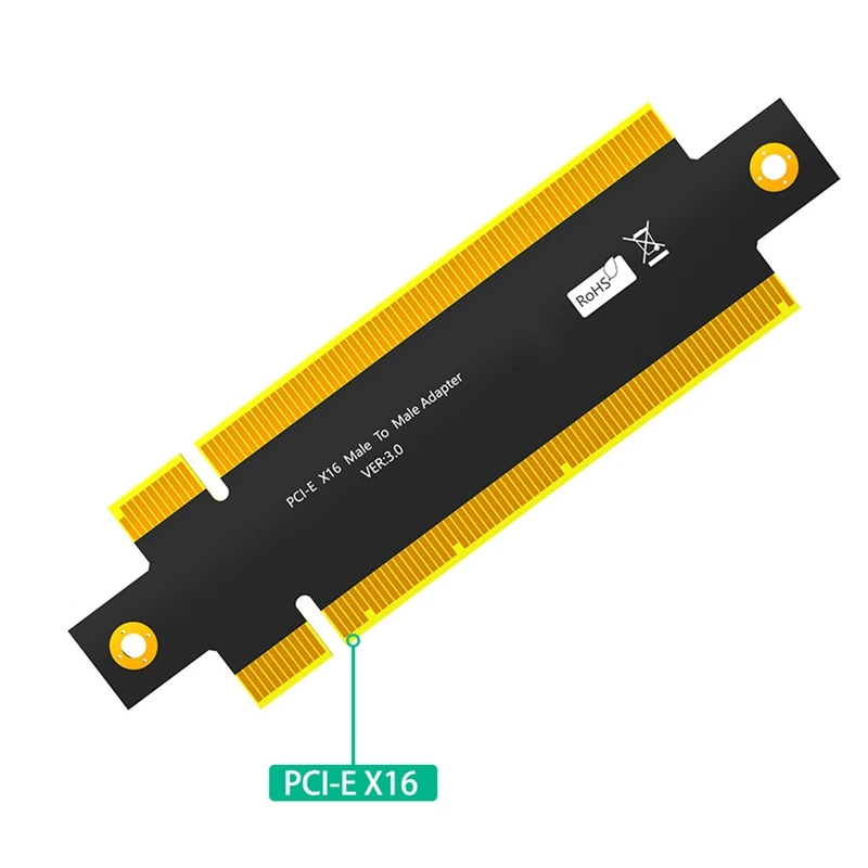 PCI Express 3.0 16x Stecker zu Stecker Adapter Stecker Riser Konverter PCI-E X16 zu PCE-E X16 verlängern Leiterplatte Design einfach zu bedienen