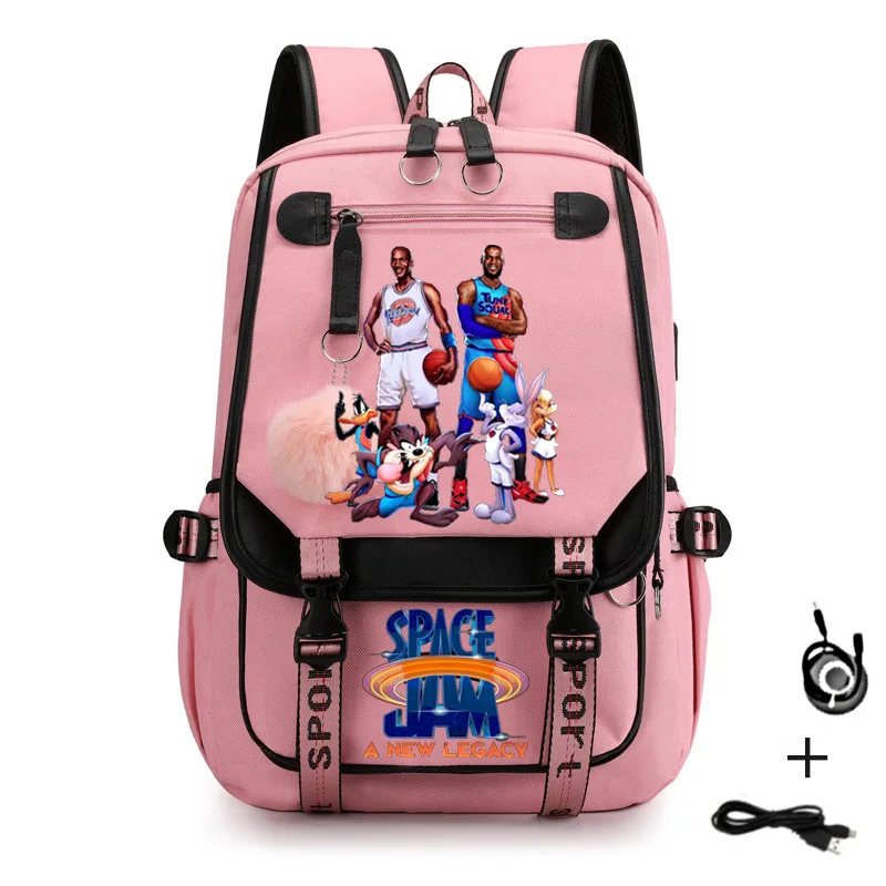 Space Jam-Oxford Grill pour enfants, impression de dessin animé en trois dimensions, logo de sac, nouveau, 23