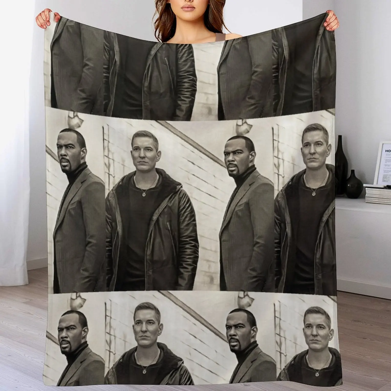 

Ghost and Tommy Power Throw Blanket No Pilling Soft Warm Blanket for Bed