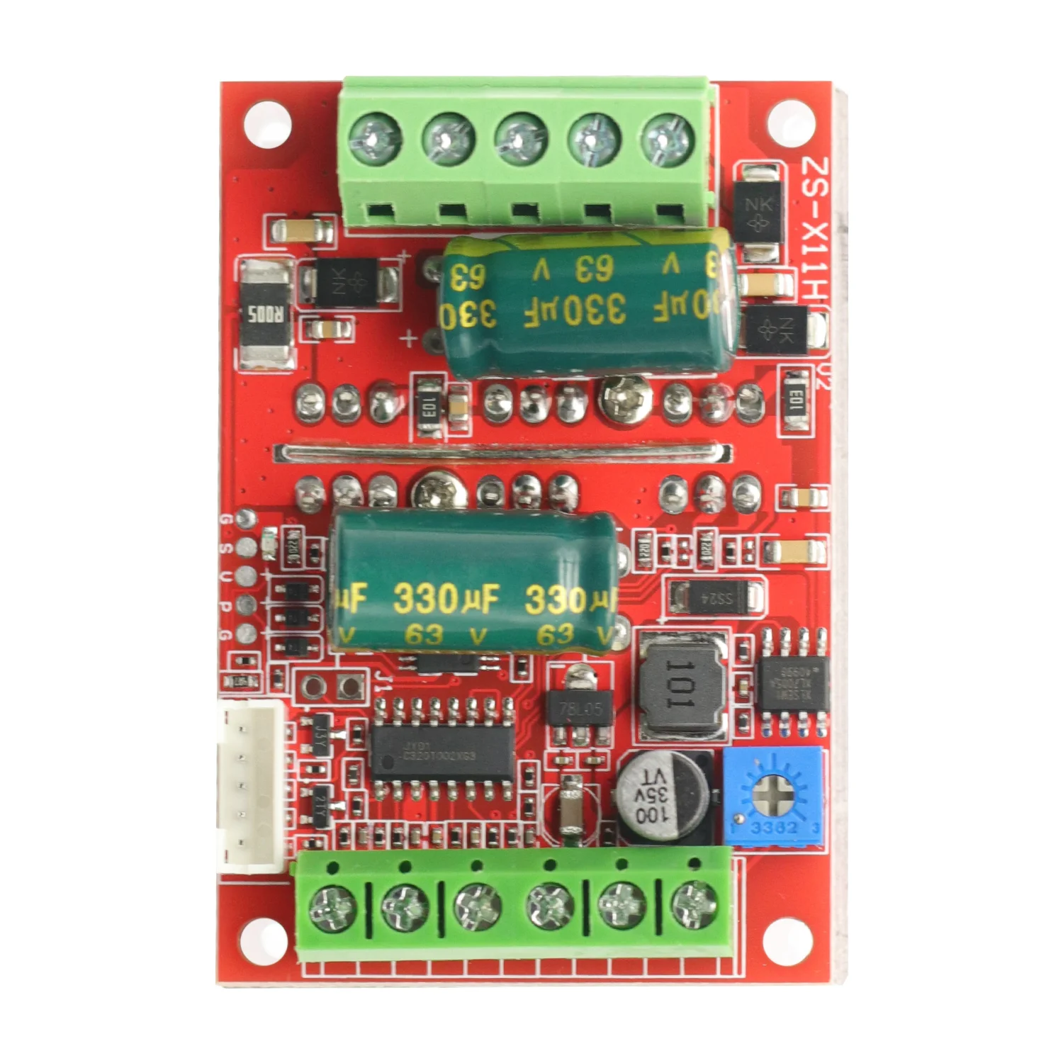 DC 6-60V 16A 400W 3 Phases Hall Brushless Motor Controller Board BLDC PWM PLC Driver Module With Forward/Reverse/Brake Function