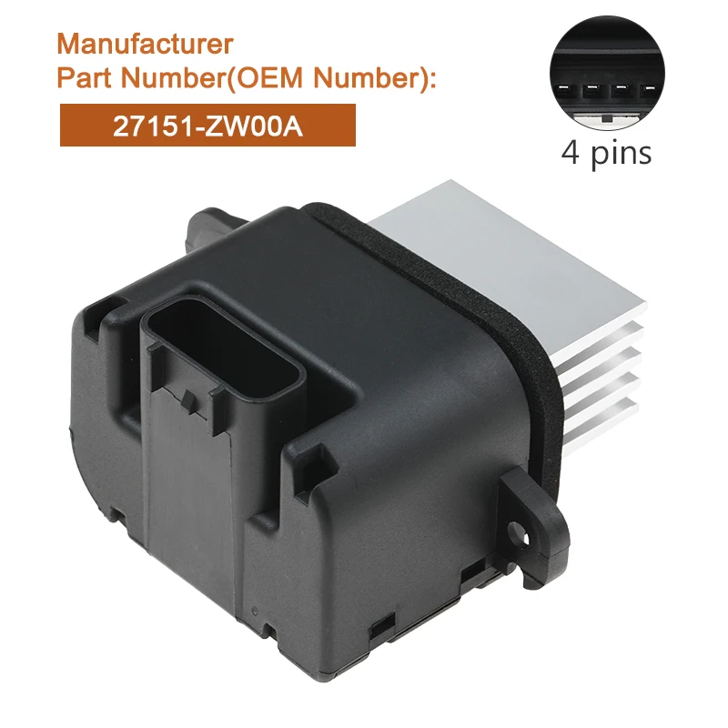 New Car Accessories Hight Quality Blower Motor 27151-ZW00A 27151ZW00A Resistor fit 09-13 For Nissan Titan Armada