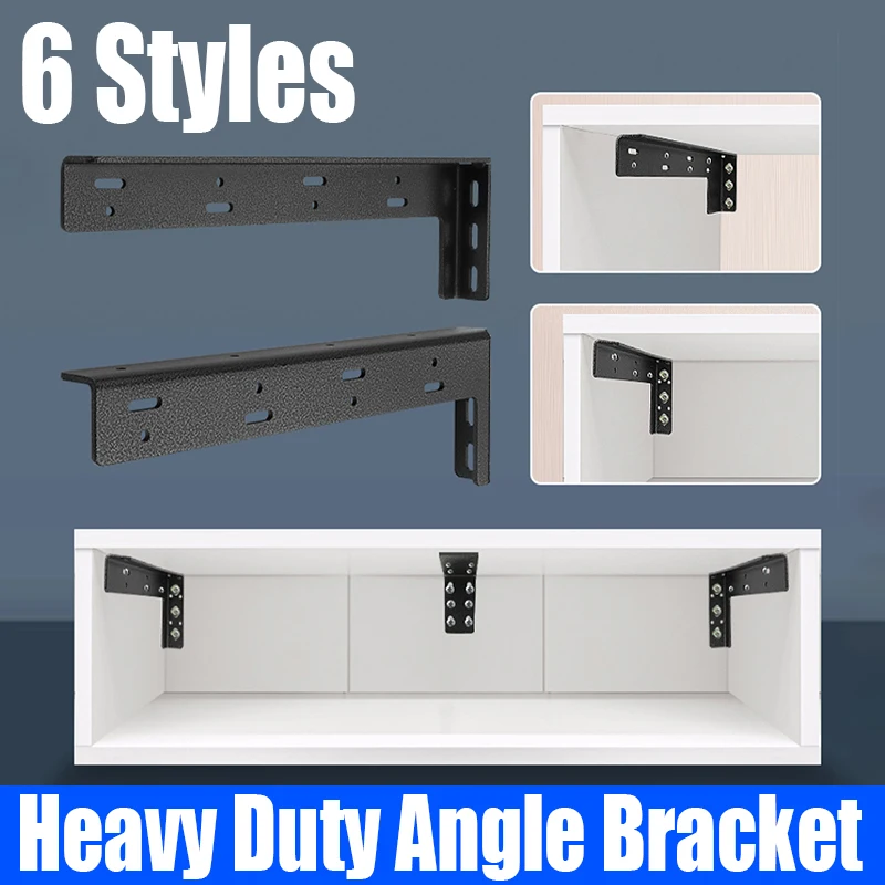 

2PCS Heavy Duty Angle Bracket TV Cabinet Load-bearing Bracket Corner Bracket Joint Bracket Triangular Support Shelf Bracket