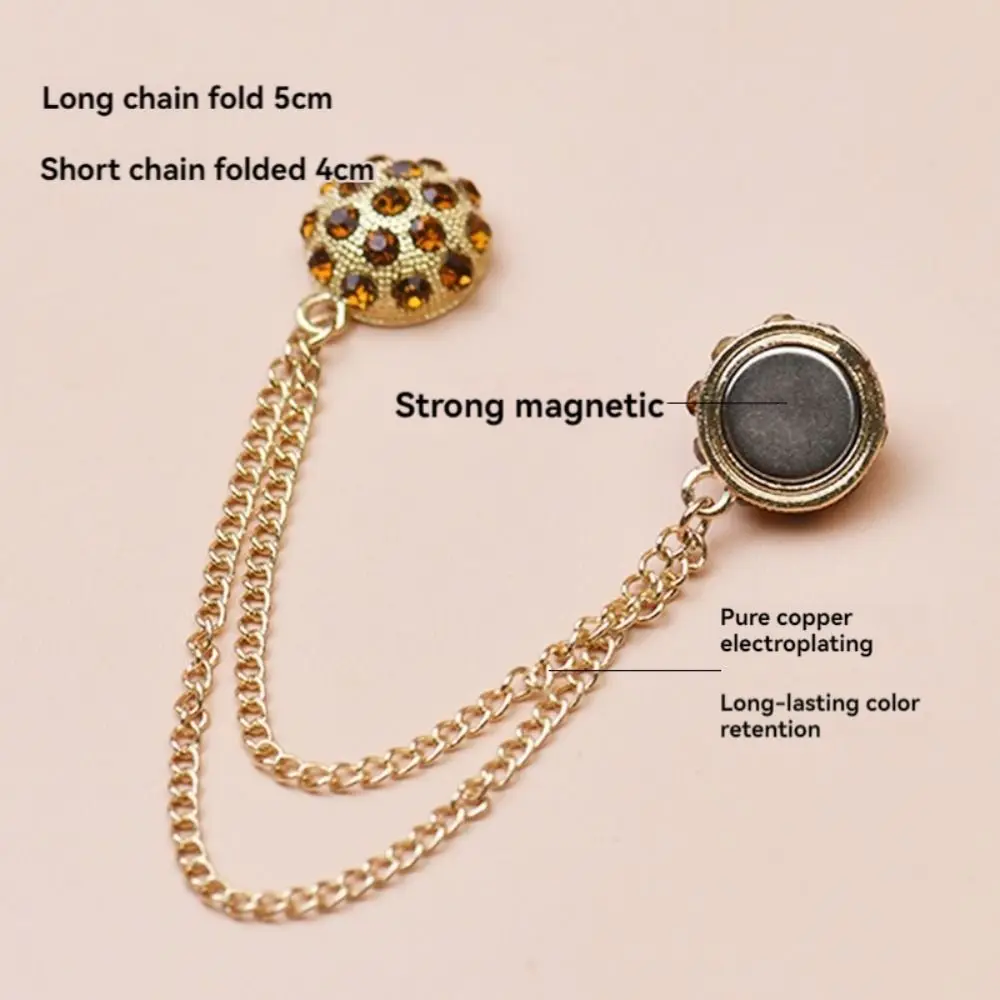 Изысканная брошь-цепочка, пряжка из сплава, крючки для шитья своими руками, булавки для хиджаба, многофункциональные аксессуары для рубашек, сменные шорты, пряжка для ног