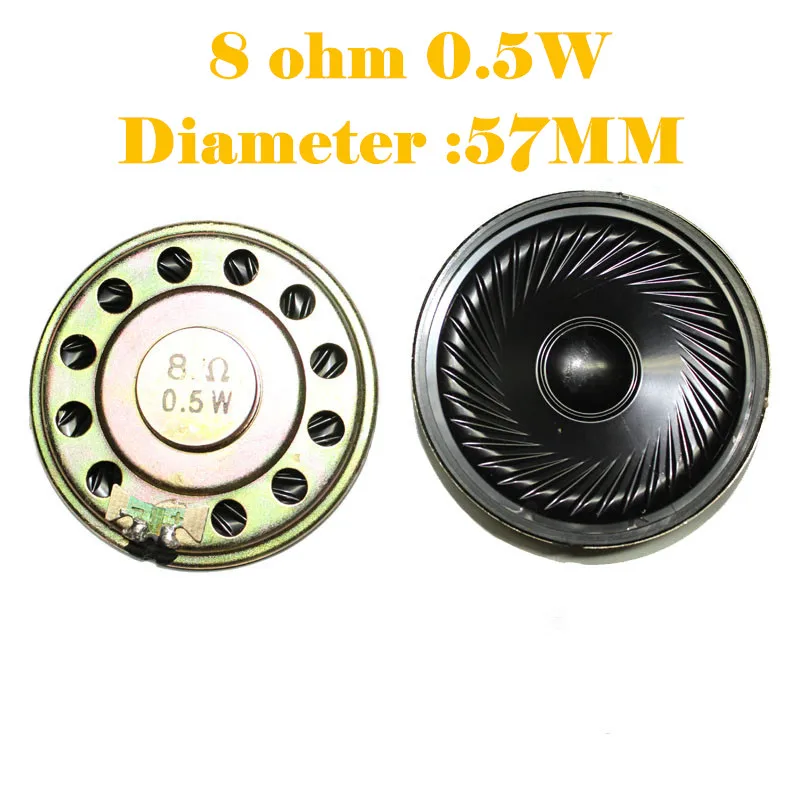 2Pcs 8 Ohm 8R 0.5W 1W 2W 3W Ultra-Dunne Hoorn Luidspreker 40Mm 50Mm 57Mm 66Mm 77Mm Diameter Luidspreker Luidspreker