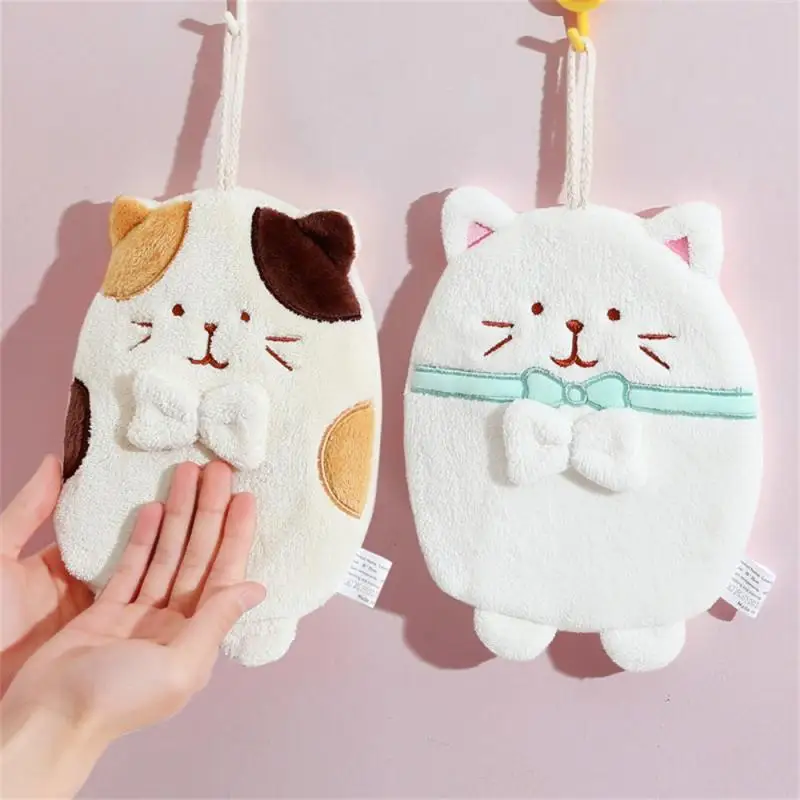 Absorbent Hands Towel Chenille Wipe Hands Ball With Hanging Hook Fast-Drying Soft Towel Hands Wipe Ball Towel Bathroom Supplies