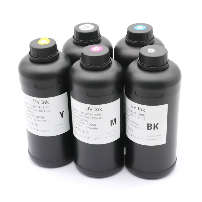 1000ML/Bottle UV DTF Ink and Varnish for UV DTF Film A B for Epson Printer XP600 TX800 1390 L800 L1800 L805 UV Ink Refill kit