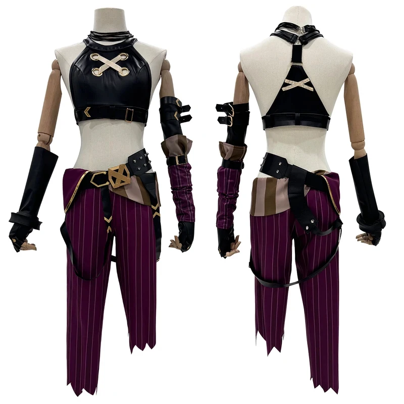 

Game Jinx Cosplay Costume Wig Loli Outfit Halloween Christmas Gift Cos Conventionx,3;b'2.