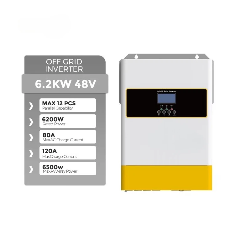 EU Warehouse Parallel Connection Mppt Pure Sine Wave 6Kw Solar Inverter for Off Grid Solar System