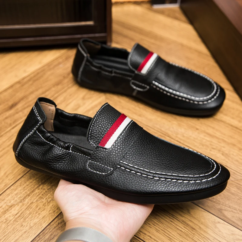 Loafers Men Driving Shoes Casual Shoes Comfortable Classic PU Leather Loafers Business Shoes Slip on Walking Men Loafers Shoes