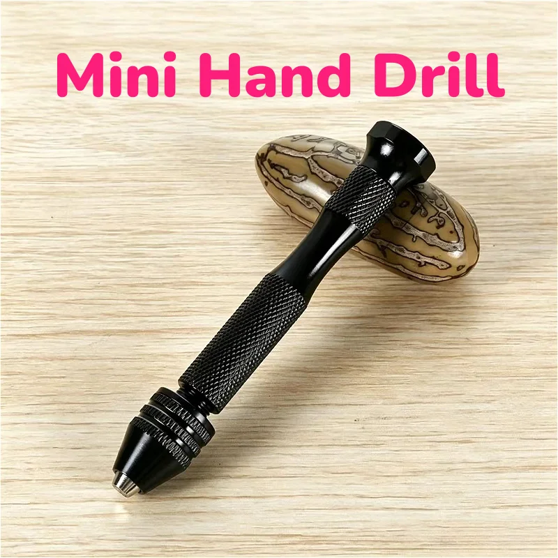 Black Mini Micro Hand Drill Twist Drills Bit Rotary Tools For Models Hobby DIY Jewelry Buddha Bead Eyeglass Drill