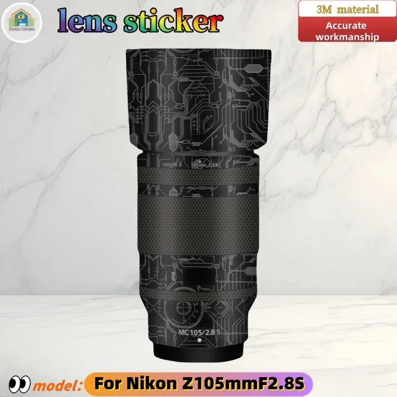 

Z105F2.8S For Nikon Z105mm F2.8S Camera lens sticker, DIY skin, Precision tailoring wear-resistant protective film