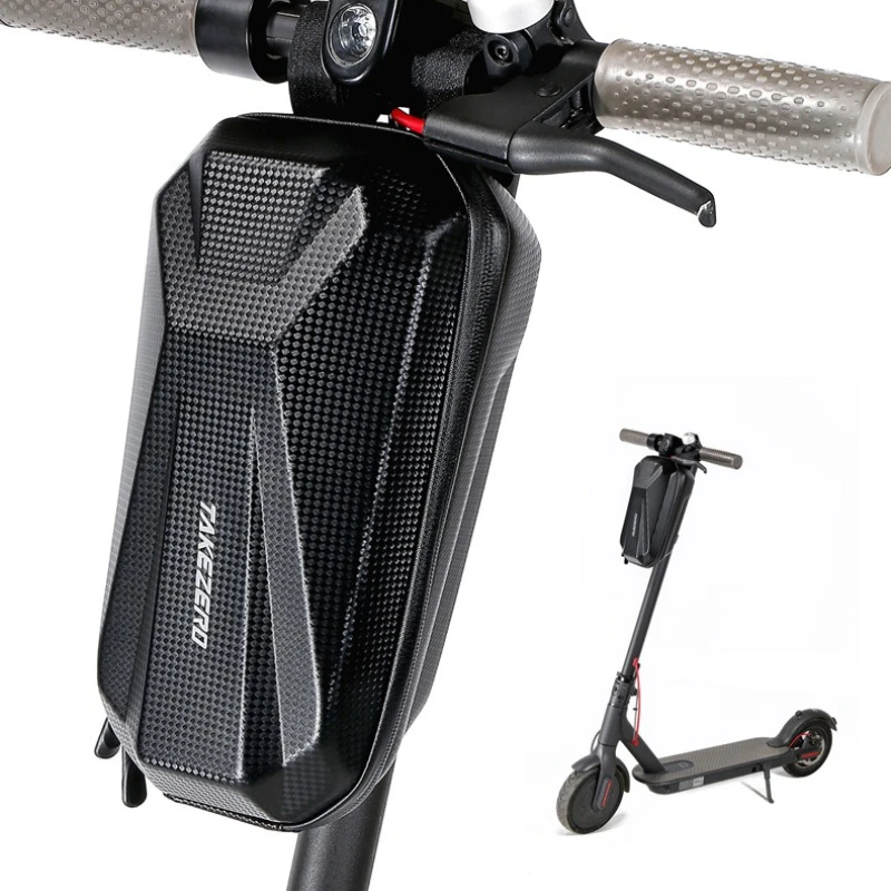 

2L/3L Electric Scooter Front Storage Bag Hard Shell Bag Large Capacity Waterproof Skateboard Hanging Case 자전거 스쿠터 가방