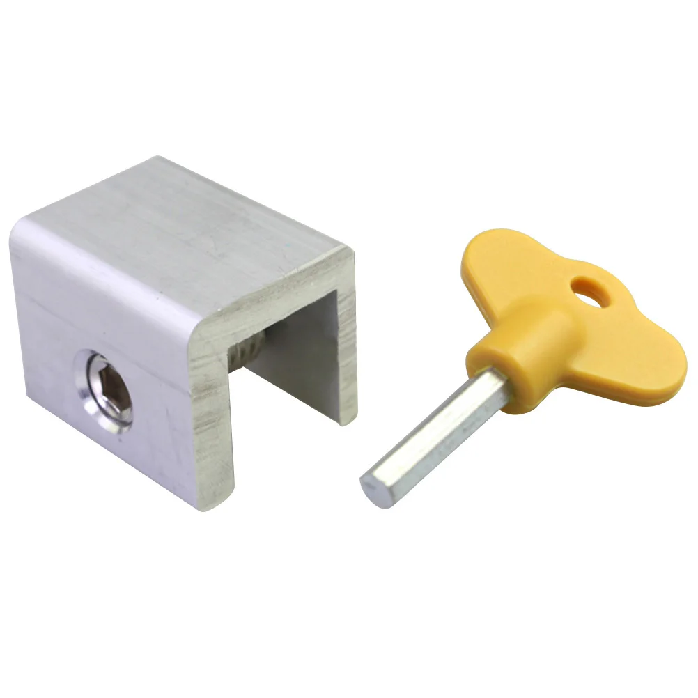 

10 pcs Sliding Window Aluminum Alloy Frame With Key Security For Home Office Durable Window Locks Burglar Proof Safety
