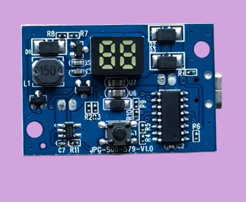 Handheld small fan circuit board, five speed brushless with LED display screen, motherboard, control board, driver board, in sto