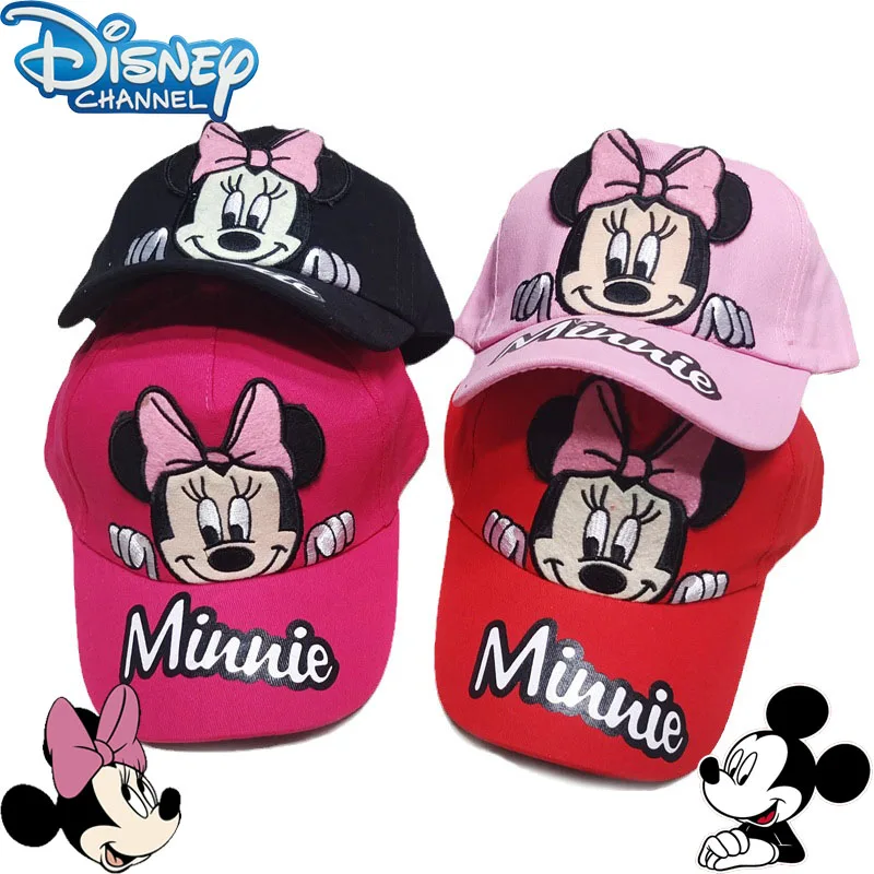 

Cute Disney Mickey Mouse Baseball Cap Cartoon Embroidery Minnie Children Adjustable Hat Anime Fashion Peaked Cap Birthday Gifts