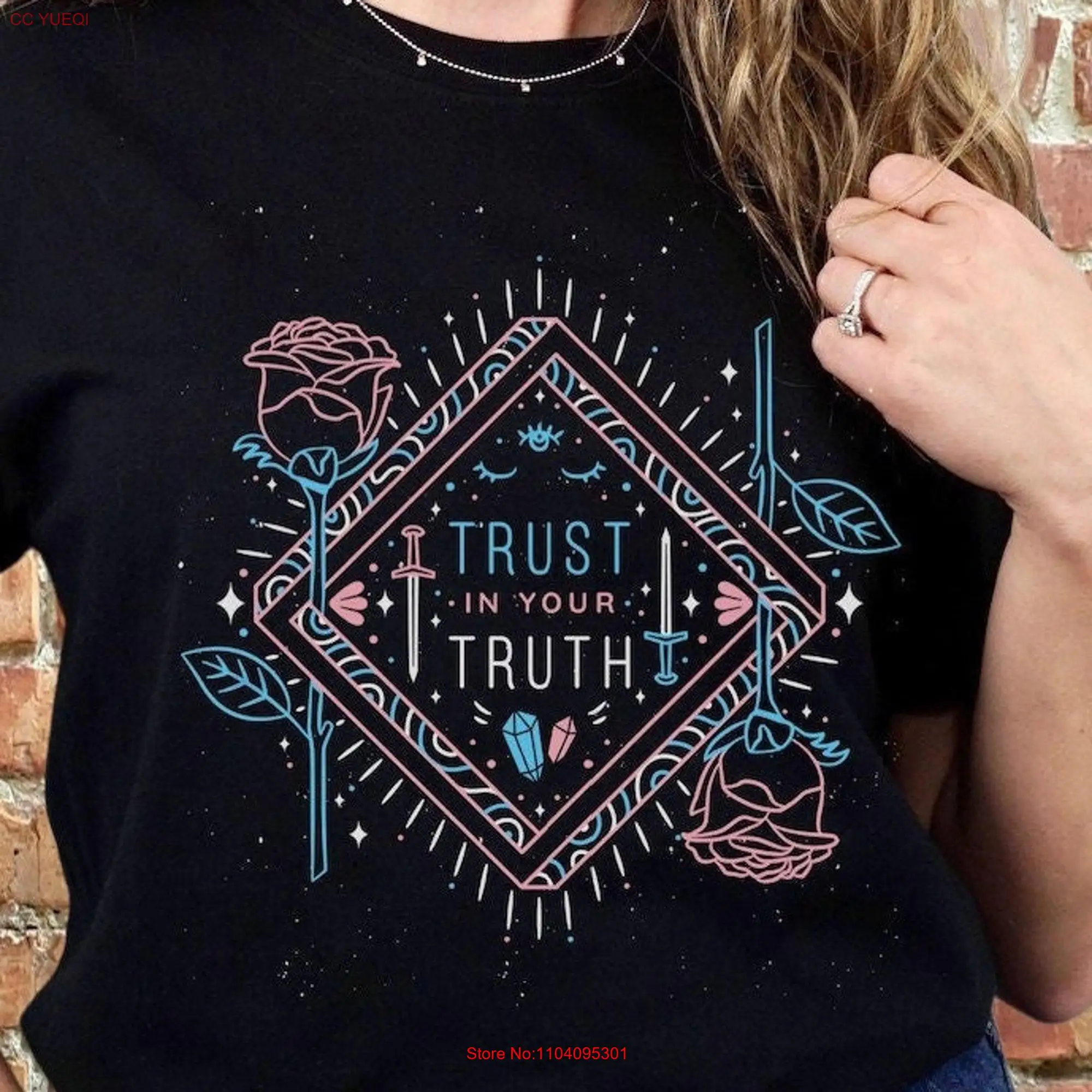 Trust in Your Truth Subtle Trans Pride T Shirt Transexual LGBT Transgender Flag long or short sleeves