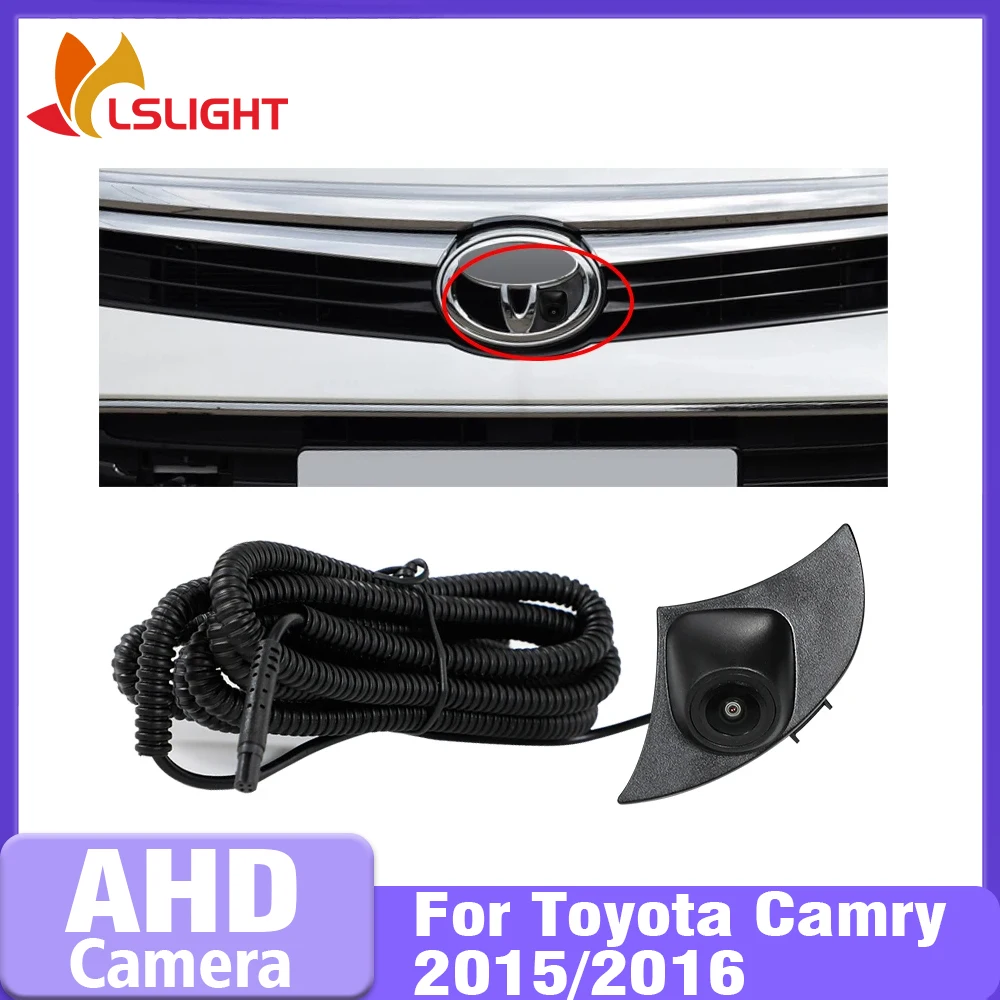 

Автомобильная камера переднего вида для Toyota Camry 2015 2016 AHD 1080P ночного видения 150 ° Водонепроницаемые аксессуары для парковочного монитора с объективом «рыбий глаз»