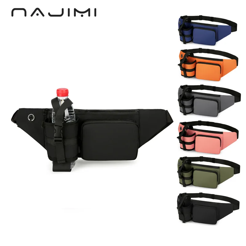 Professional running sports waist bag can put water bottle multi-color waterproof polyester light sports cycling chest bag