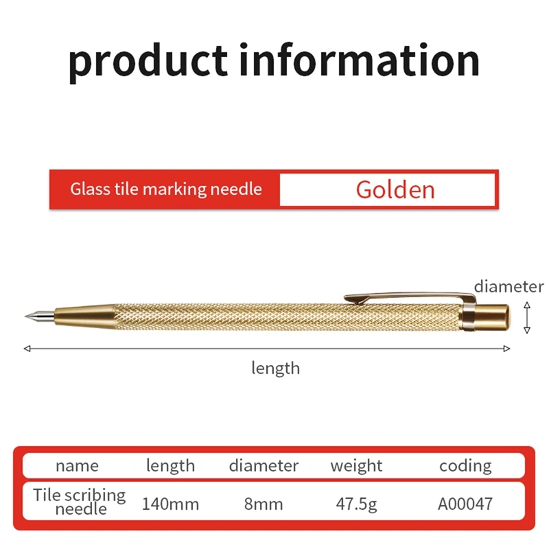 5 Pcs Diamond Metal Marker Engraving Pen Tungsten Carbide Nib For Glass Ceramic Metal Wood Engraving Hand Tools