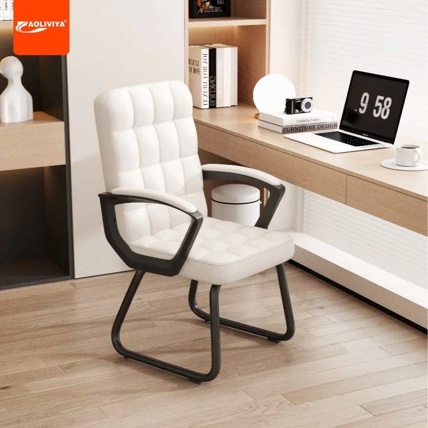 

Aoliviya Computer Chair Home Study Ergonomic Seat Comfortable Long Sitting Office Chair Backrest Chair Dormitory Desk Swivel Cha