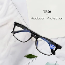 Reading Glasses for Men Anti Blue Light Hyperopia Eyeglasses Business Ultralight Farsighted Eyewear +1.0 +1.5 +2.0 +2.5 To +4.0