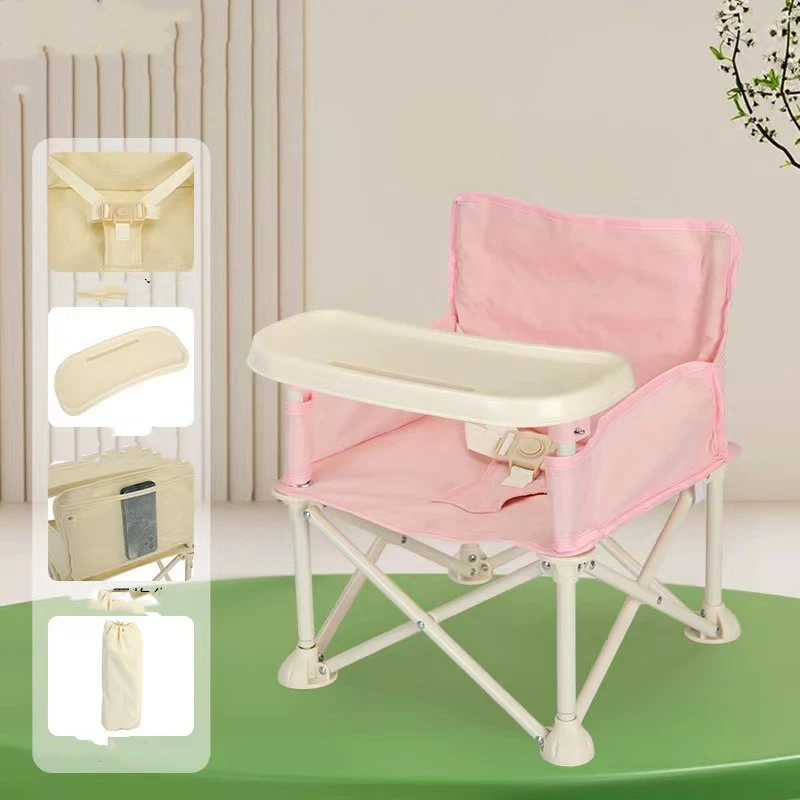 Baby Camping Outing Folding Children\'s Dining Chair Portable Foldable Baby Dining Chair Baby Dining Table Small Chair