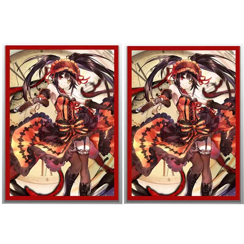 60 pezzi Manicotto per carte anime Personaggi anime Manicotto per carte Anime Gioco Collezione di carte Copertura protettiva Giocattolo regalo 67 * 92mm