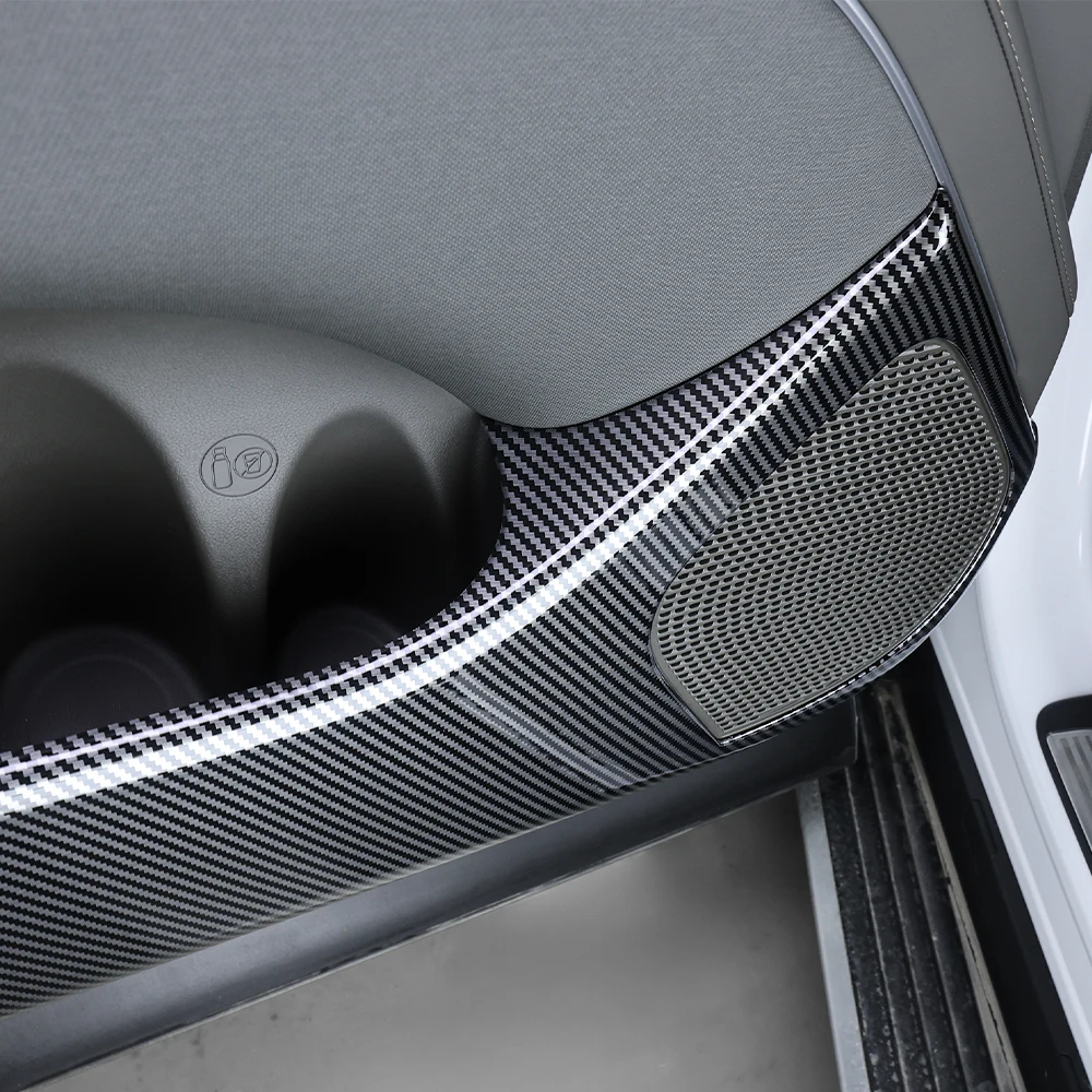 

For Hyundai Palisade LX3 2026 Car Tuning Carbon Fiber 4PCS Car Door Anti Kick Cover Trim Accessories