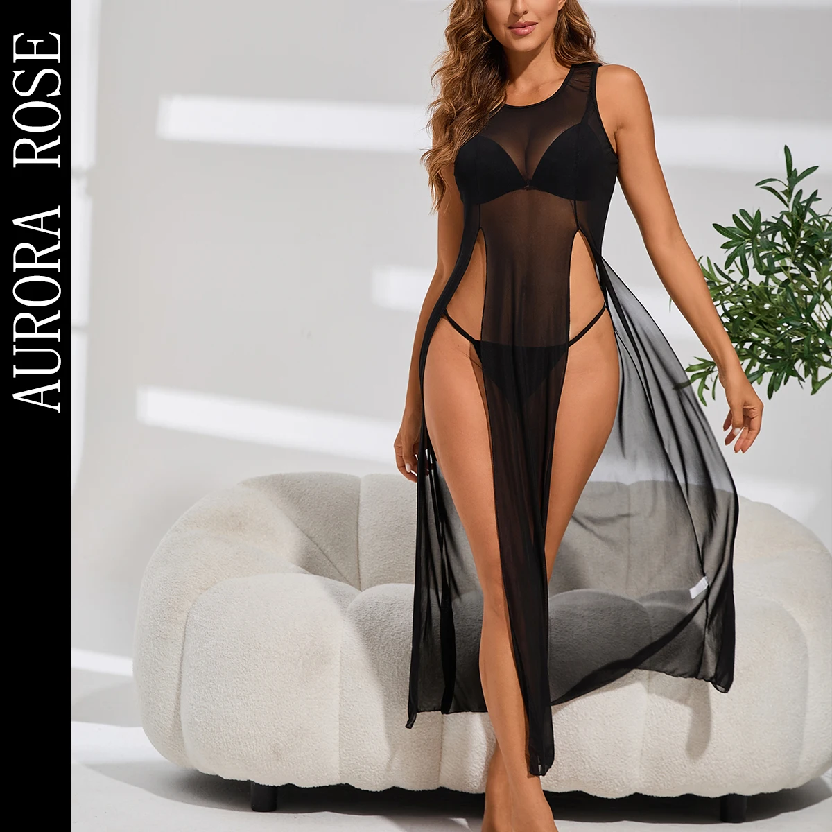 Women Pajama Long Dress Sexy Lingerie Transparent Sexy Teddies Ball Evening Erotic Coats Temptation Robe Underwear Nightdress