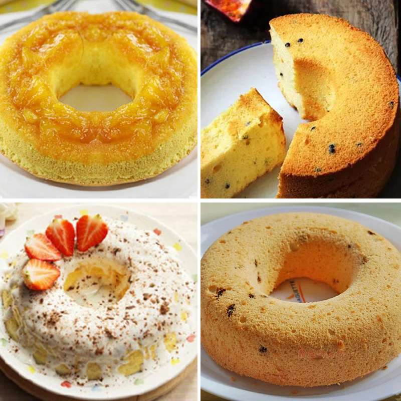 1Pcs Aluminum Ring Baking Mold Cake Mold Hollow Qi Feng Cake Mold Donut Mold Fixed Chimney Mold