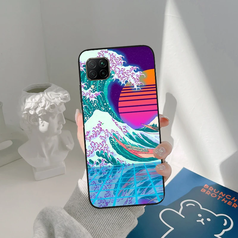 The Great Wave Of Shiba Inu Pug For Honor Magic 5 Pro 50 70 90 X8 X7a X9a Huawei P Smart Nova 9 5T P60 P40 P20 P30 Lite Case