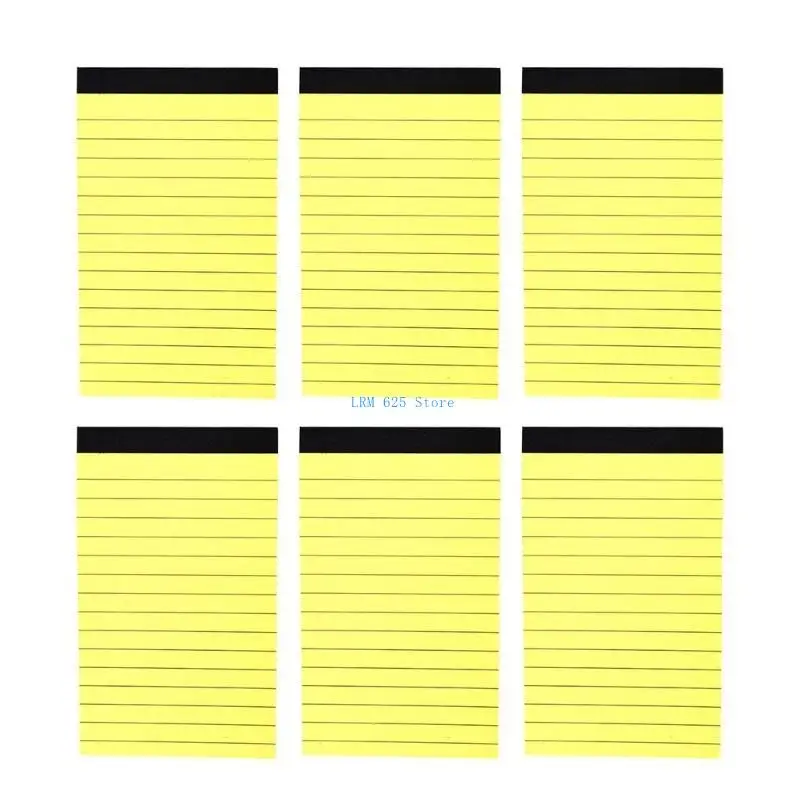 41qa Blank Lineed Botpads Mini Pocket Notepbook, 6pcs 3x5inc