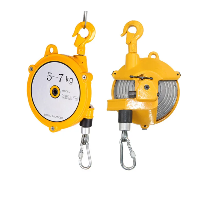 Spring Balancer, Spring Balancer Tool Holder with Hook and Wire Rope Balancer with Steel Wire Rope Hanging Equipment