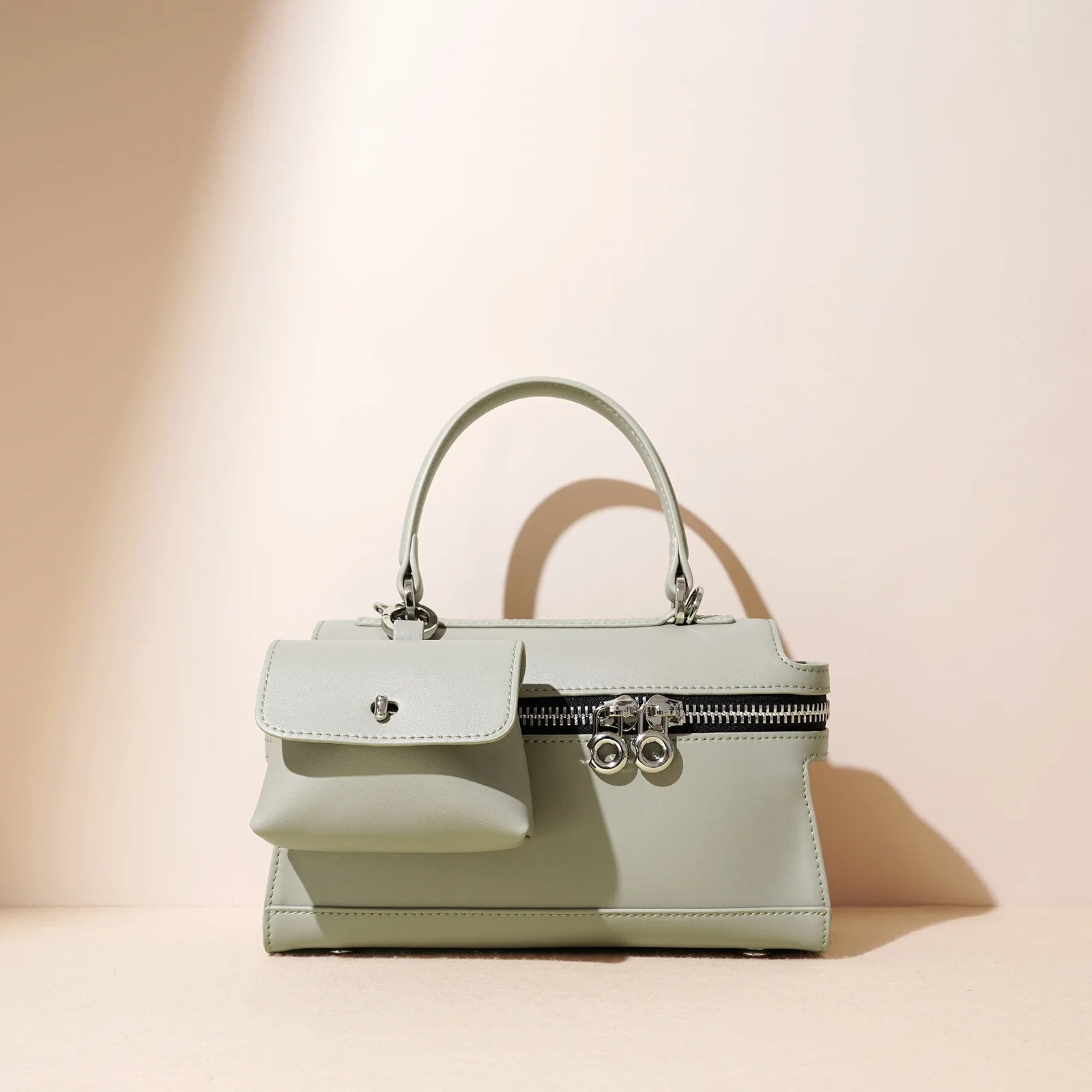 New briefcase, niche design ladies' bag, exquisite and small handbag, versatile casual bag, single-shoulder crossbody bag