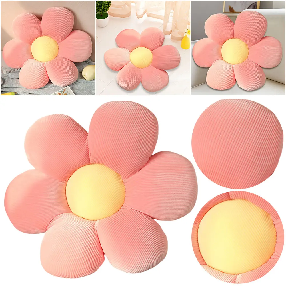 40cm Flower Seating Cushions Decorative Daisy Shaped Floor Cushions Flower Cushion for Adults Kids Home Bedroom Sofa Couch Decor