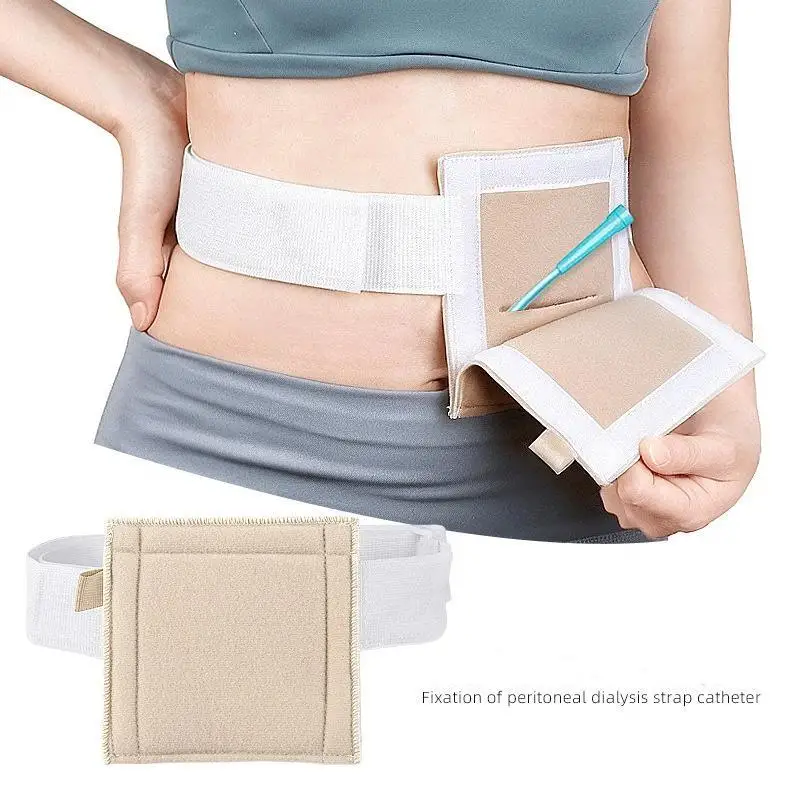 Gastrostomie-Fixierungsgurt mit verstellbarem elastischem Riemen, sicherer Schlauchhalter für die tägliche Pflege nach der Gastrostomie zu Hause. – Detail 3