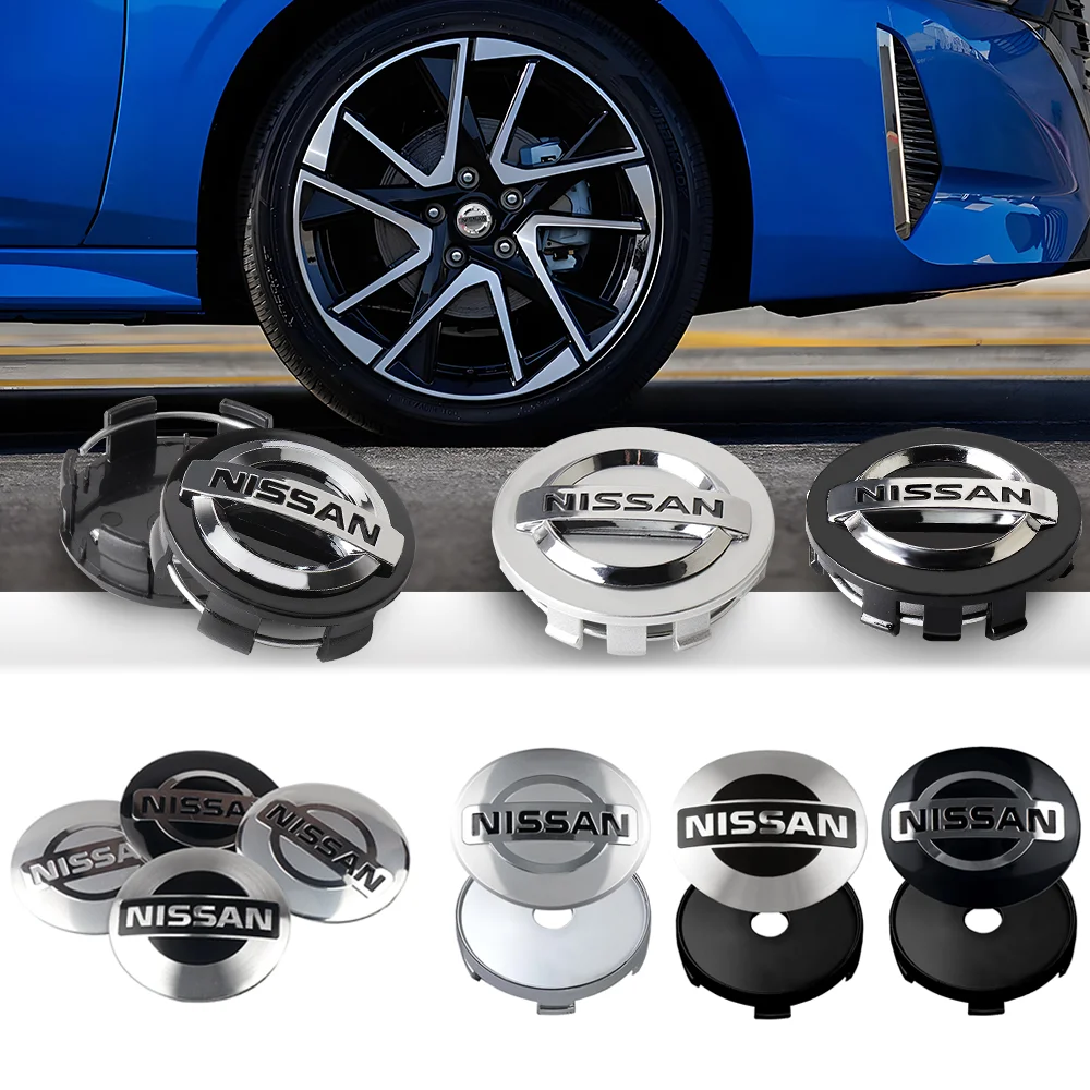 4PCS 54MM/60MM Car Wheel Center Hub Caps Covers Badge For Nissan Nismo Qashqai J10 J11 Juke Micra XTrail Leaf Murano Pulsar Leaf