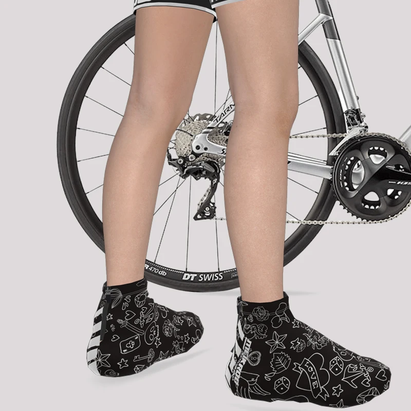 Meikroo Cycling Shoe Covers Bike Team Pro Summer Spandex Overshoes Windproof Bicycle Protective Shoe Sleeves