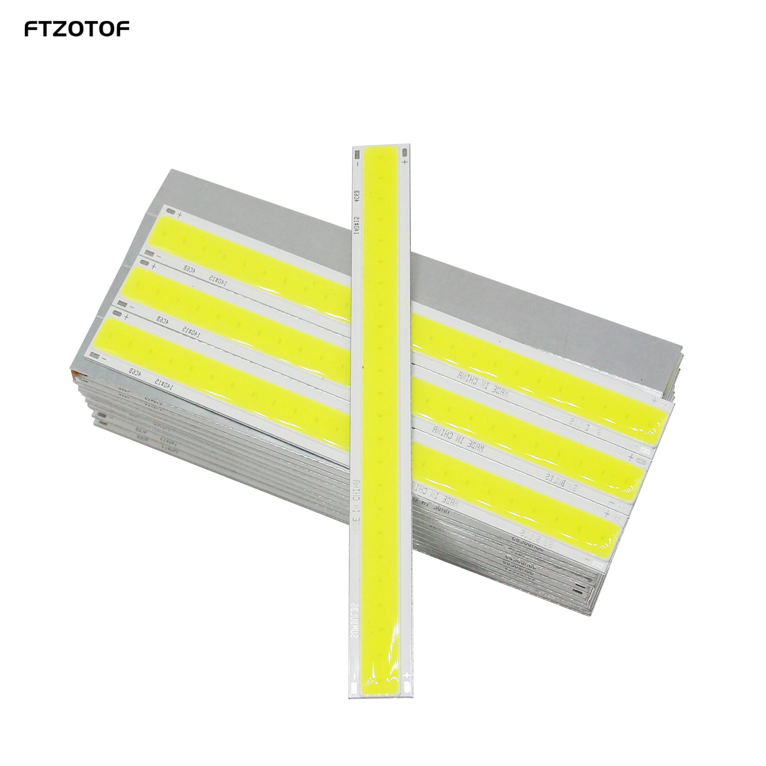 

5pcs/Lot Factory Sale COB LED 12V DC 4W 14CM Strip Light Source 140*15mm Cold Warm White Lamp For LED Super Bright Decor Lights