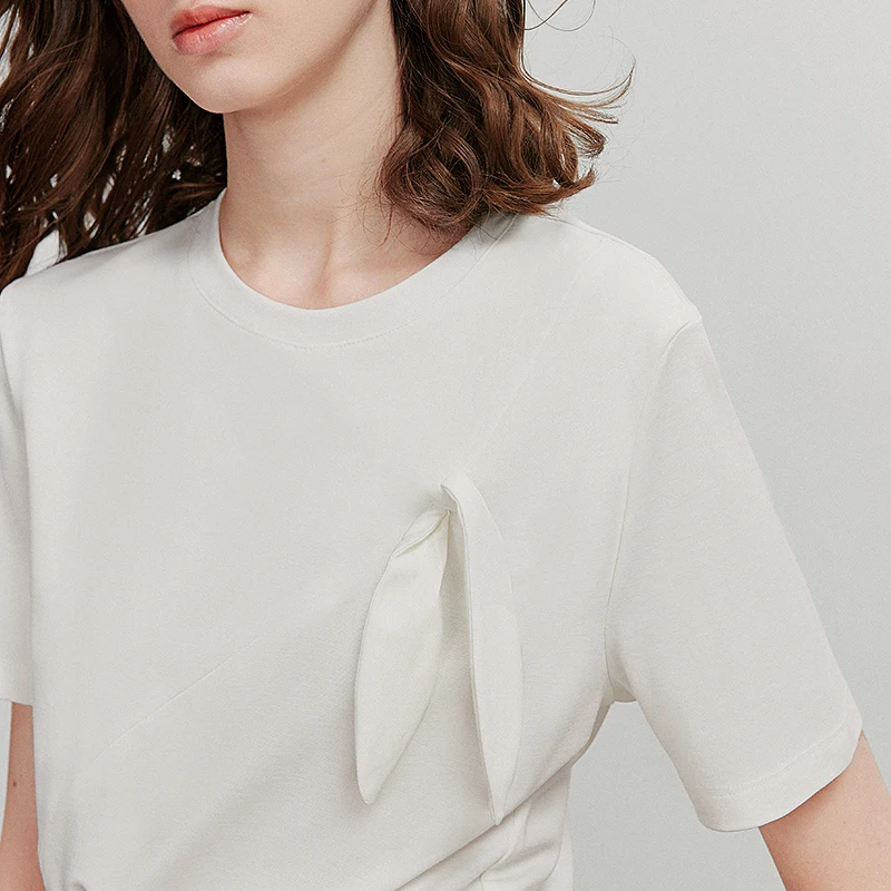 TOYOUTH Maglietta a maniche corte da donna 2025 Estate Nuove magliette casual 8521074