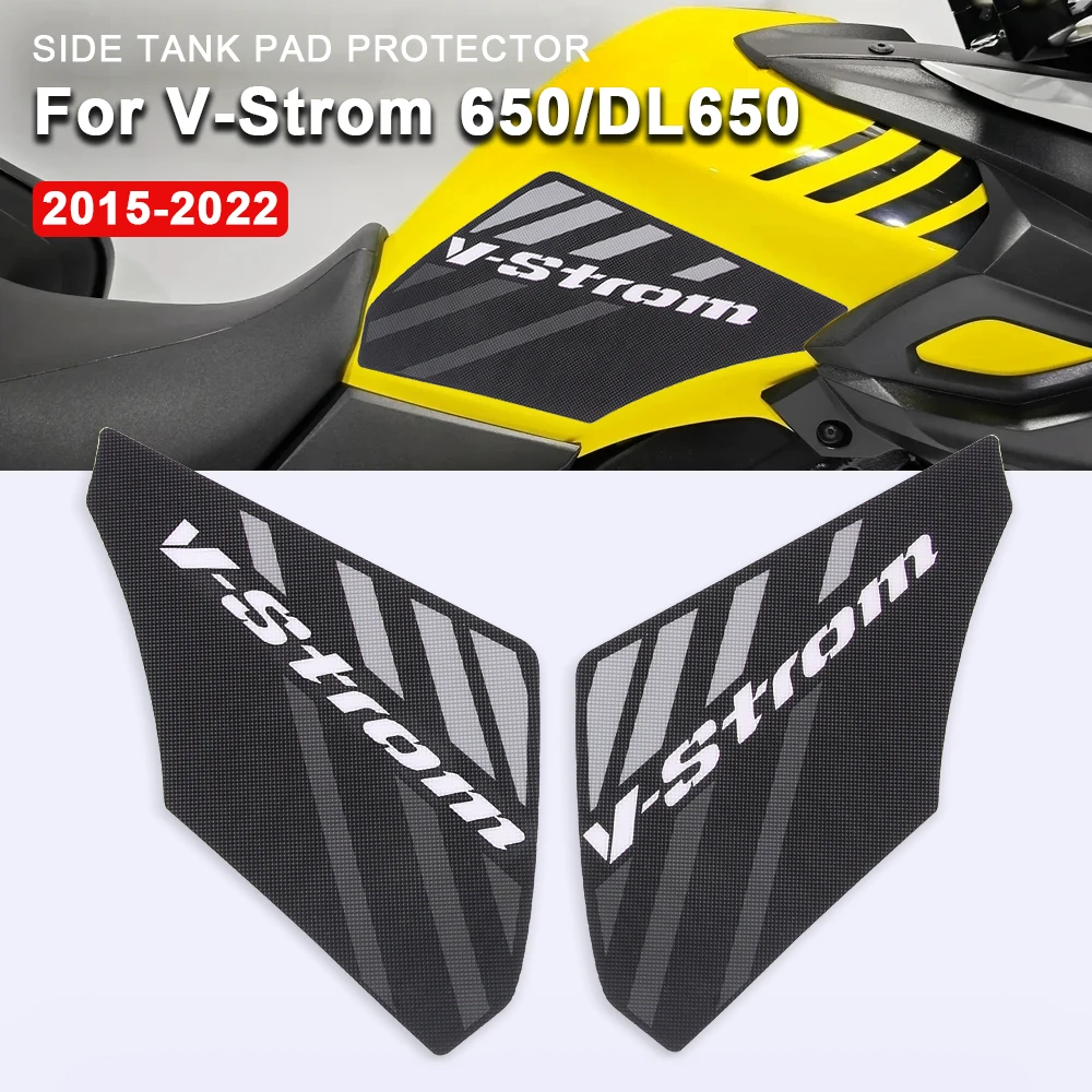 

Non-slip Motorcycle Side Tank Pad Protector Sticker For Suzuki V-Strom 650 XT DL650 DL 650 2015-2022 Knee Grip Decal Accessories