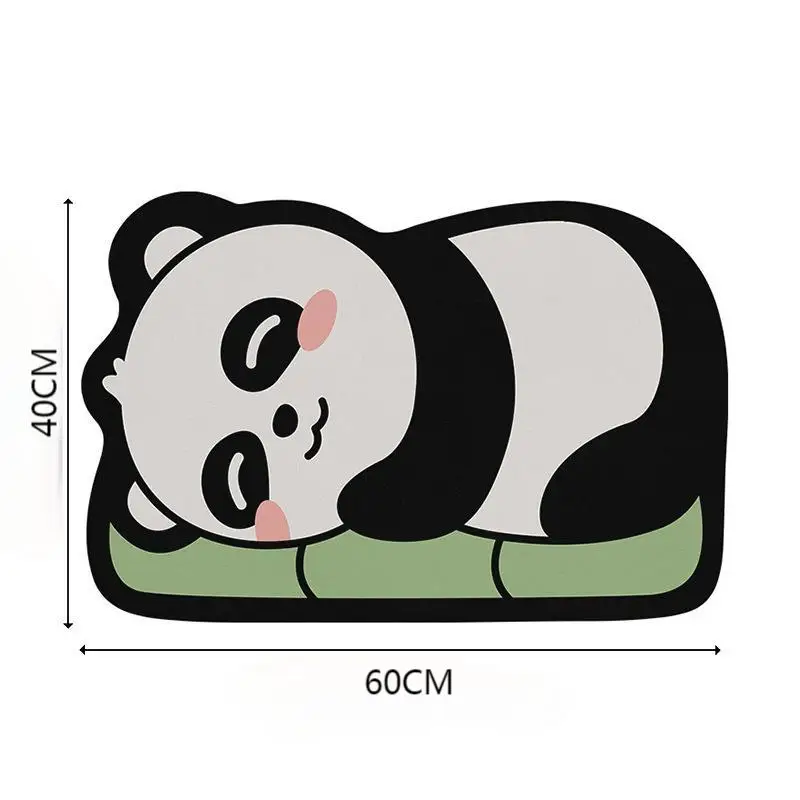Home Clean Diatom Super Absorbent Bathroom Mat Cartoon Non-Slip Mud Toilet Pad Quick-Drying Bath Mat Floor Mat image 6