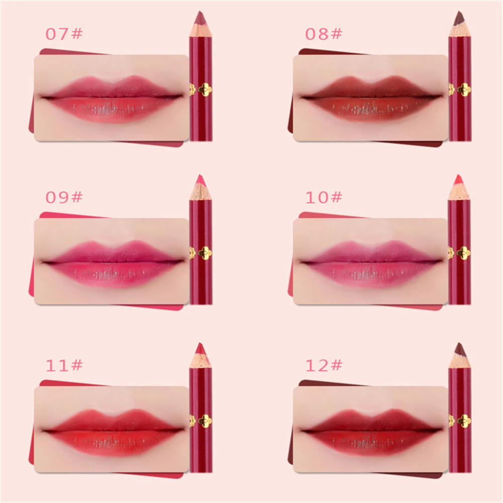 1/2/3PCS A Multi-use Automatic Rotating Lip Liner General Skin Trim Lip Lipstick Pen Not Easy To Faint Velvet Fog