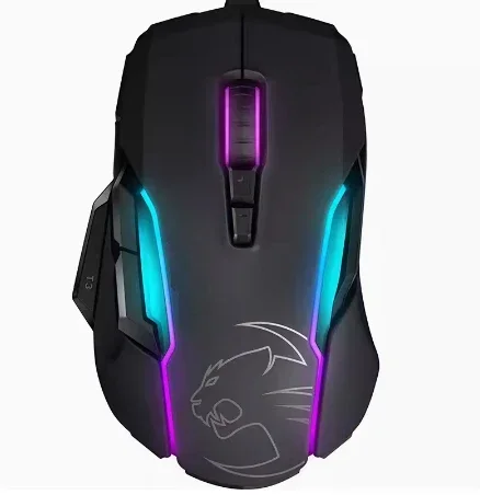 1Magic Leopard Kone AIMO Emo Master RGB Light Chicken Eating Game DC Wired Mouse