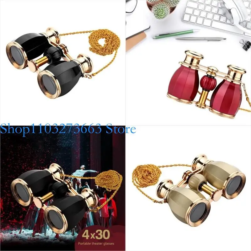 r6fe旅行に優しいミニ双眼鏡4x30オペラメガネ双眼鏡眼鏡