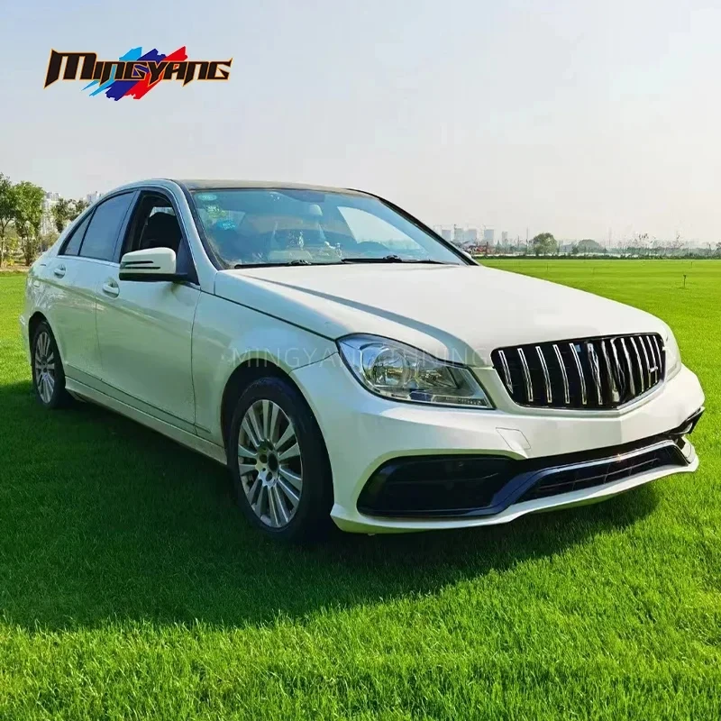 جودة عالية W204 Upgr إلى W205 Den سيارة الوفير شواء بوديكيت ل C الفئة W204 2007-2014 T #2