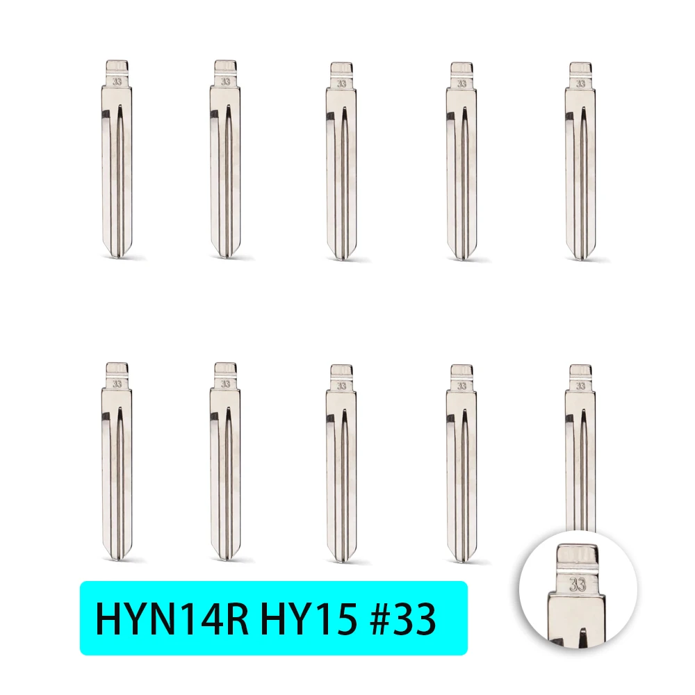 20pcs HYN14R HY15 #33 Key Blade for Keydiy KD Xhorse VVDI Uncut Blank Flip Remote blade for hyundai