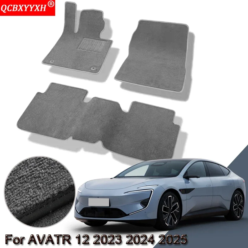

Custom Car Floor Mats For AVATR 12 2023 2024 2025 Waterproof Non-Slip Floor Mats Internal Protection Carpets Rugs Auto Accessory