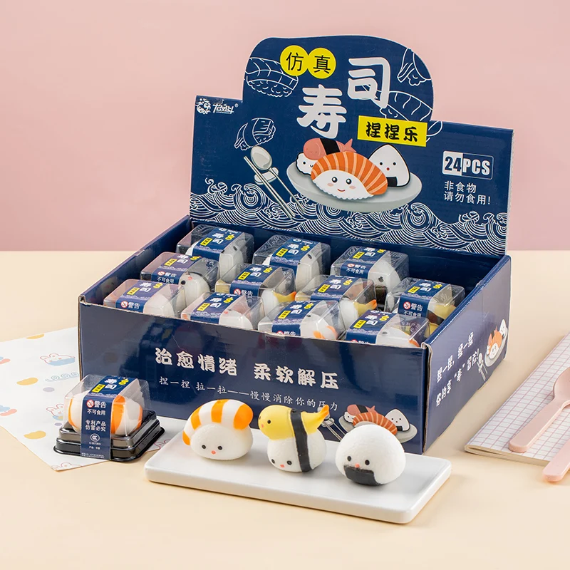 Mainan Simulasi Makanan Sushi Squishy, Mainan Sensorik Lembut, Bola Anti Stres, Mochi Squishy, Mainan Pelepas Stres, Hadiah Pesta, Isian Tas Hadiah
